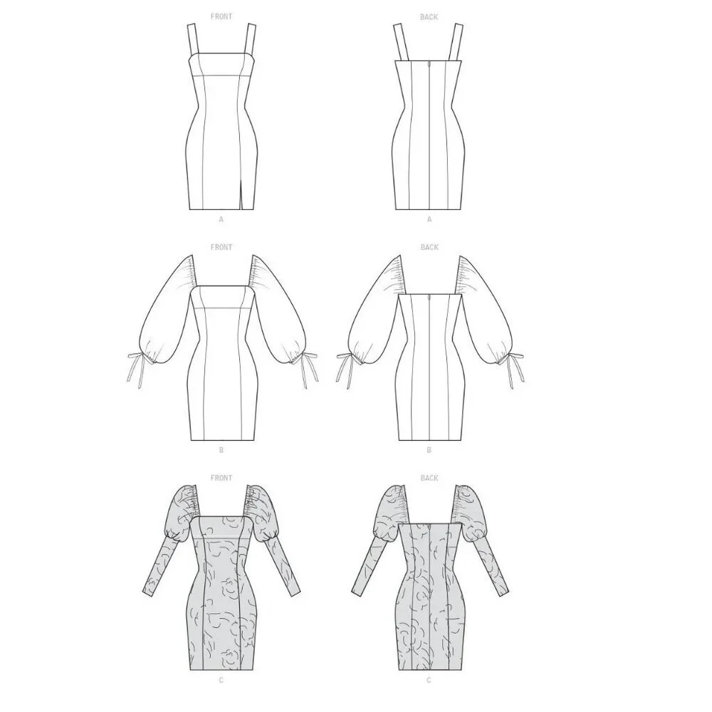 Misses Petite Fitted Dresses‎ Sewing Pattern McCalls M8034 Size 14-22